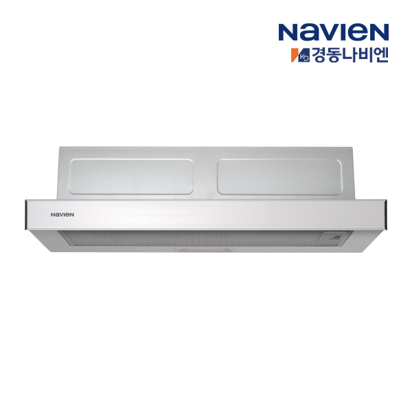[RGS151-06PA] 경동나비엔 슬림형 환풍기 가정용 주방 레인지 실버 슬라이드 후드 600mm 600장용
